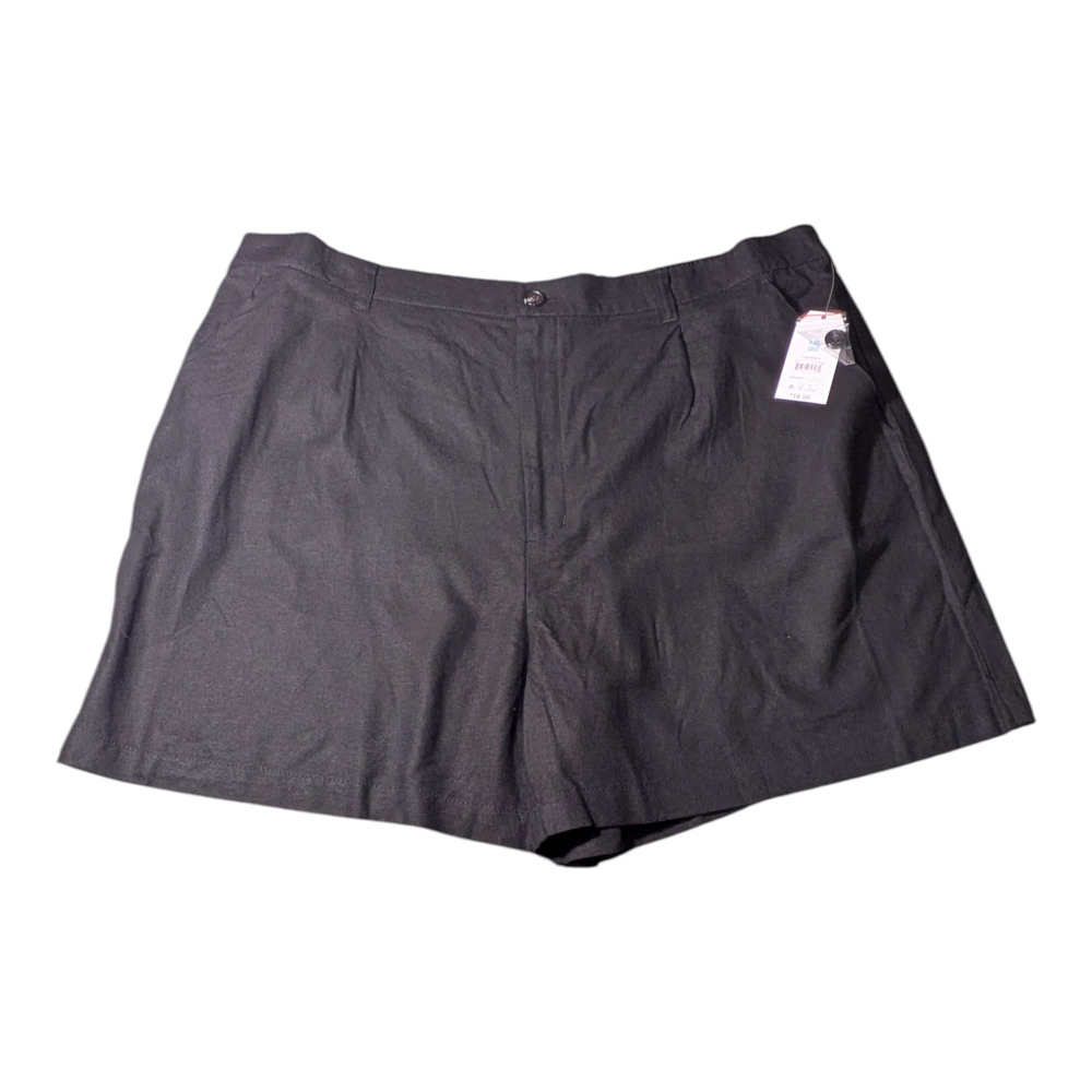 Time And Tru - Women's Linen Style Black Shorts - Size XXL 20 NWT - Summer Fun
